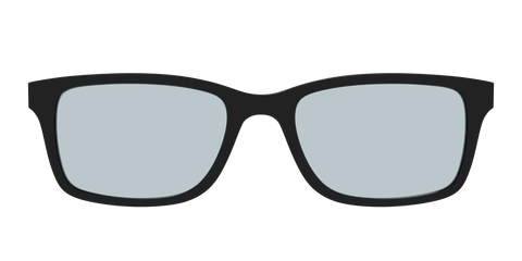 The Black With Slate Blue Lens