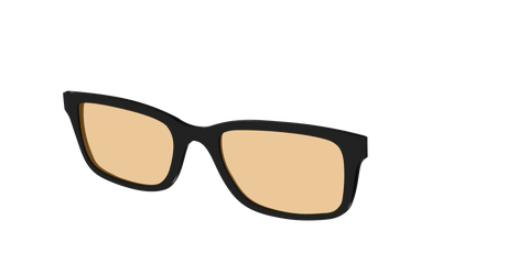 The Black With Umber Brown Lens