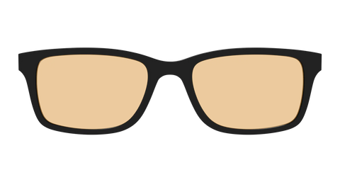 The Black With Umber Brown Lens