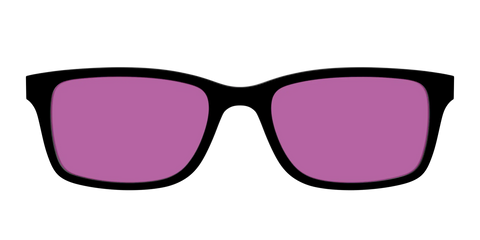 The Black with Violet Golf Lens