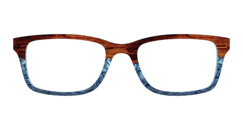 The Blue Wood Waves Crystal