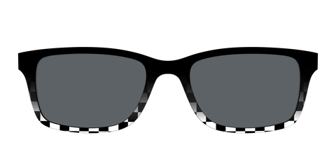 The Polarized Checkerboard Fade Sun Top