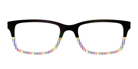 The Chic Pride Stripes Crystal with Gold Foil
