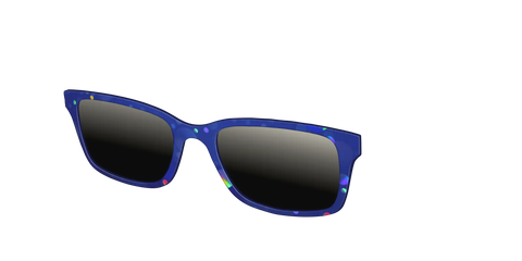 The Polarized Navy Holographic Bubbles Sun Top