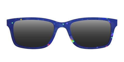 The Polarized Navy Holographic Bubbles Sun Top