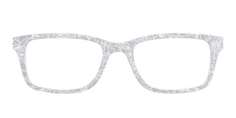 The Pale Gray Floral Lace