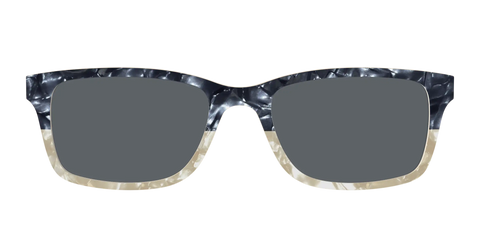 The Polarized Navy to Taupe Pearl Split Sun Top