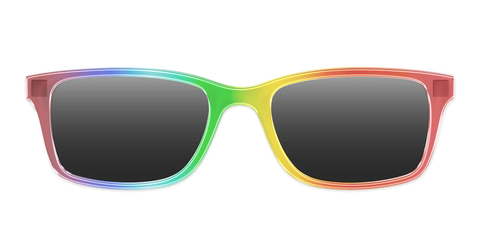 The Polarized Rainbow Gradient Sun Top