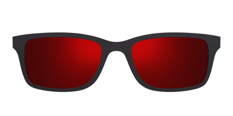 The Polarized Red Reflective Sun Top