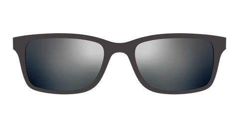 The Polarized Silver Reflective Sun Top