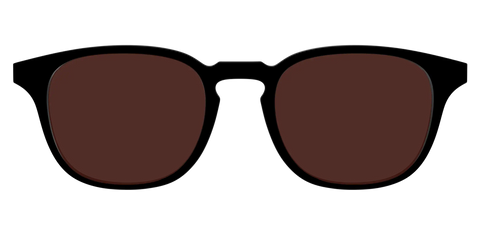 The Black with Brown Golf Lens
