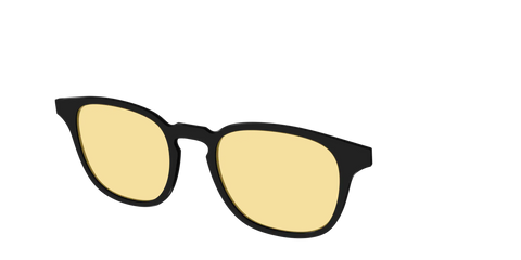 The Black With Citrine Yellow Lens