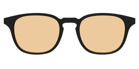 The Black With Umber Brown Lens