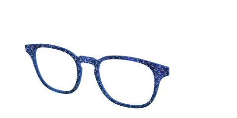 The Blue Shimmer with Silver Foil Anchors
