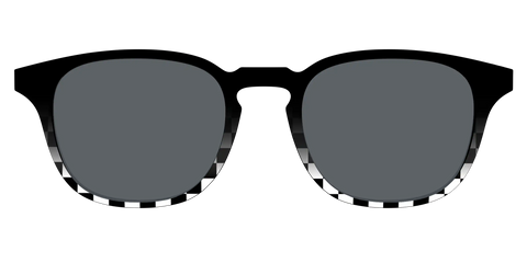 The Polarized Checkerboard Fade Sun Top