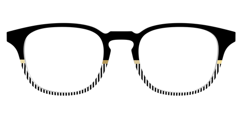 The Chic Stripes Crystal with Gold Foil