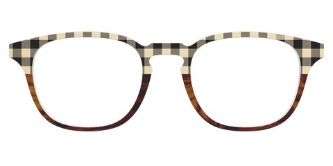 The Ivory Plaid Wood Split