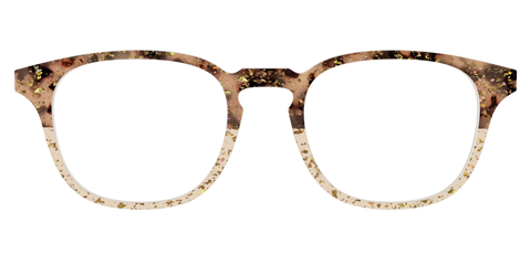 The Khaki Tortoise Crystal Split with Gold Flakes