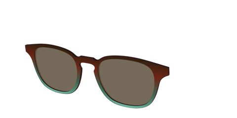 The Polarized Mahogany to Juniper Woodgrain Sun Top
