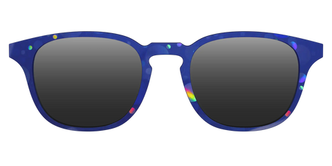 The Polarized Navy Holographic Bubbles Sun Top