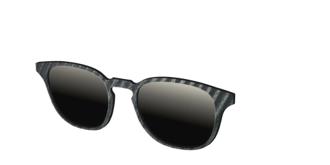 The Polarized Obsidian Stripe Sun Top
