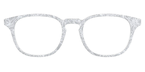 The Pale Gray Floral Lace