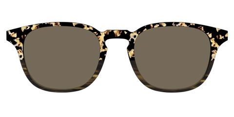 The Polarized Caramel Tortoise Horn Split Sun Top