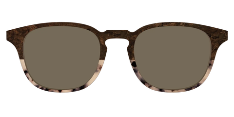 The Polarized Dark Oak Tortoise Split Sun Top