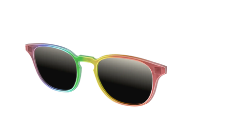 The Polarized Rainbow Gradient Sun Top