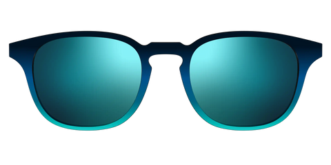 The Polarized Royal Blue to Seafoam Gradient Sun Top