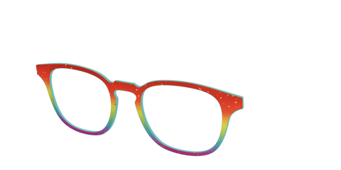 The Spectrum Gradient with Gold Flakes