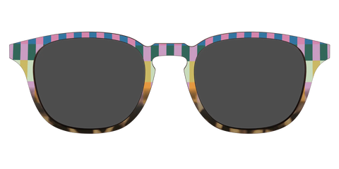 The Polarized Summer Stripes Tortoise Sun Top