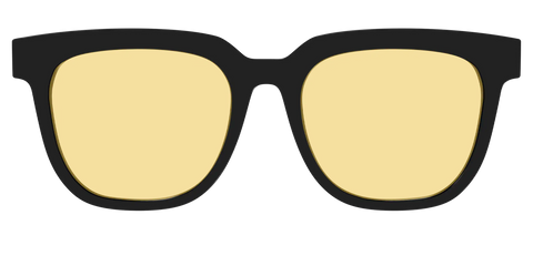 The Black With Citrine Yellow Lens