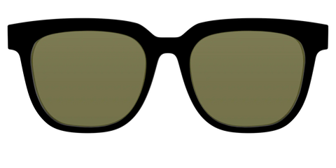 The Black with Green Racquet Sport Lens