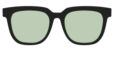 The Black With Sage Green Lens