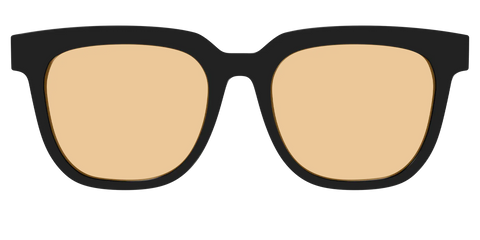 The Black With Umber Brown Lens