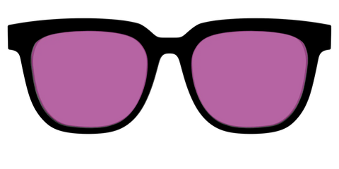 The Black with Violet Golf Lens