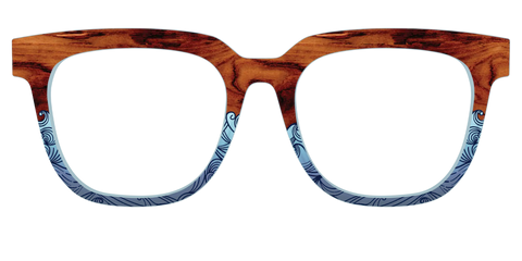 The Blue Wood Waves Crystal
