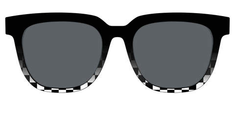 The Polarized Checkerboard Fade Sun Top