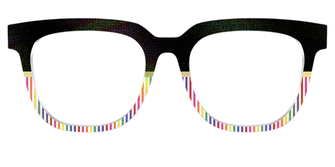 The Chic Pride Stripes Crystal with Gold Foil