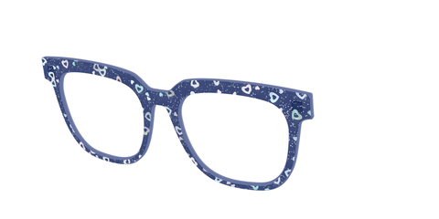 The Denim Heart Glitter Crystal