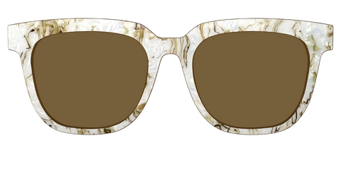 The Polarized Ivory Sand Pearl Shell Sun Top