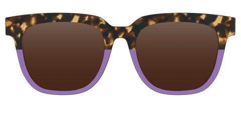 The Polarized Lavender Tortoise Split Sun Top