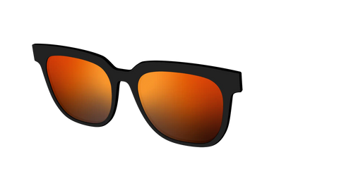 The Polarized Orange Reflective Sun Top