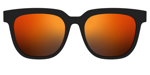 The Polarized Orange Reflective Sun Top
