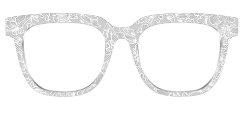 The Pale Gray Floral Lace