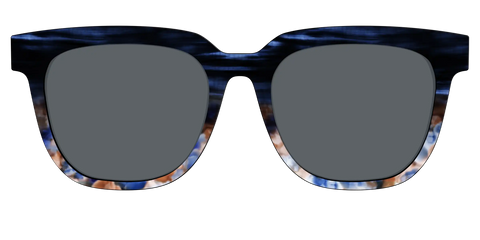 The Polarized Blue Horn Tortoise Sun Top