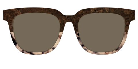 The Polarized Dark Oak Tortoise Split Sun Top