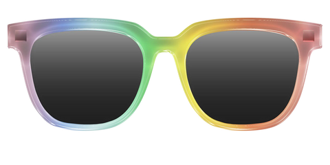 The Polarized Rainbow Gradient Sun Top