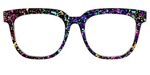 The Rainbow Splatter Black